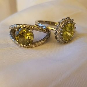 Green/Peridot fashion rings